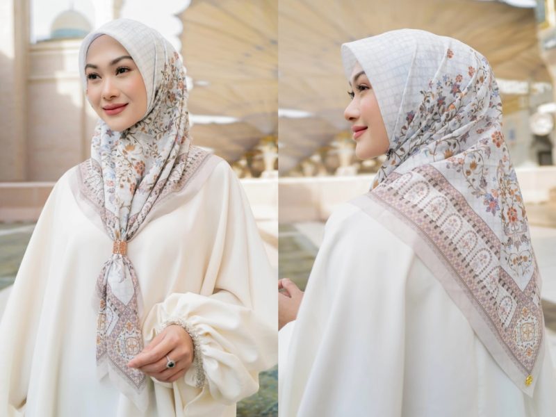 Bingung Pilih Warna Jilbab Segi Empat Motif? Ini Tips Simpel Biar Tetap Serasi!