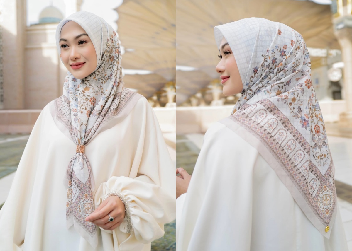 Bingung Pilih Warna Jilbab Segi Empat Motif? Ini Tips Simpel Biar Tetap Serasi!
